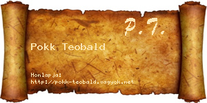 Pokk Teobald névjegykártya